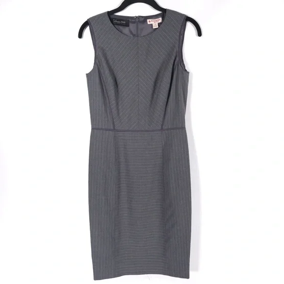 BROOKS BROTHERS Red Fleece Tollegno 1900 Fabric Made ITALY🇮🇹 WOOL Dress Size 0 - Picture 1 of 13